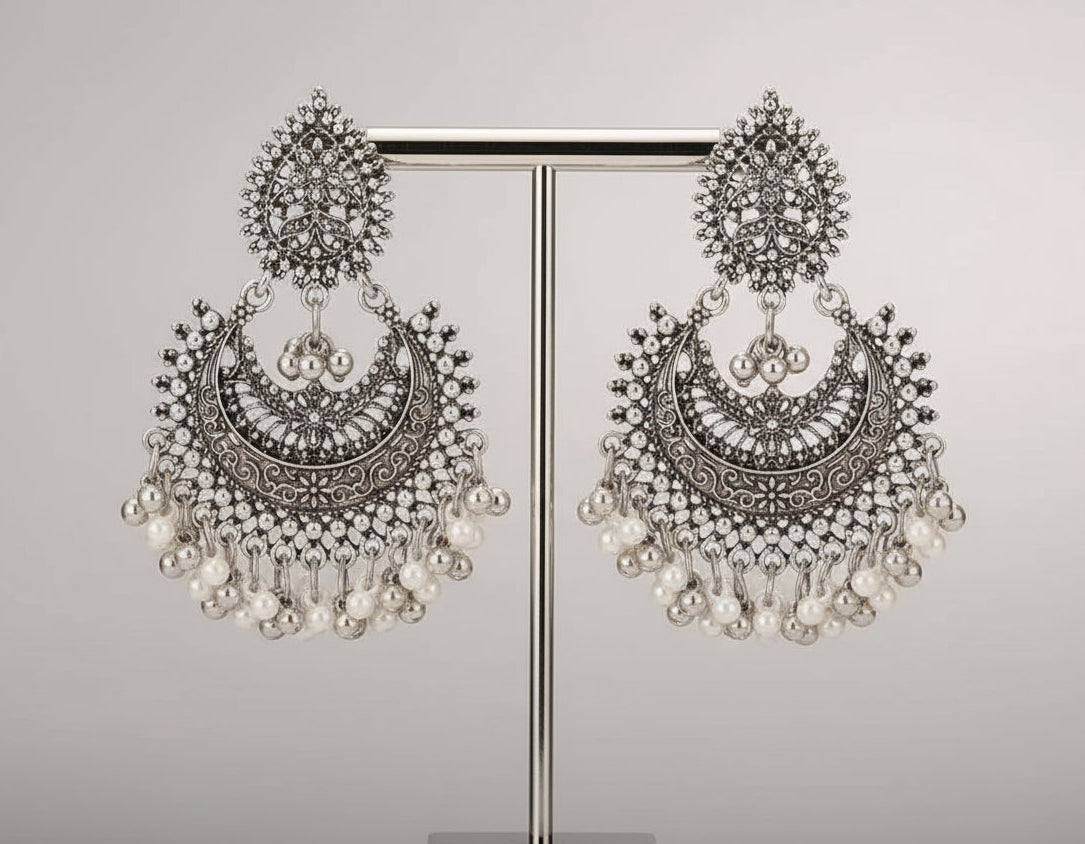Viha Chandbali Jhumka Earrings